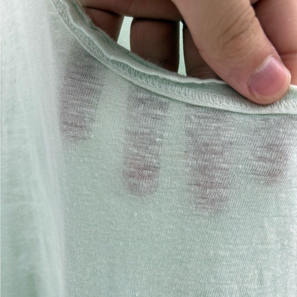 Cp shades oversized Mint Green sleeveless summer beach Tank linen Top sz medium - Picture 9 of 16